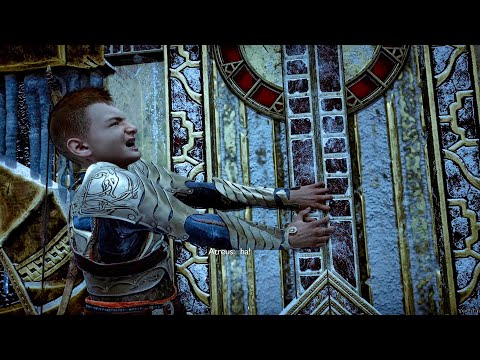 Atreus Tries To Open Door & Chest Like Kratos Scene - God of War 5 Ragnarok PS5 (4K 60FPS)