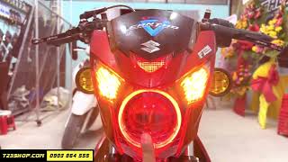 Raider độ bi cầu 70w sáng nhức răng tại T23Shop Cần Thơ