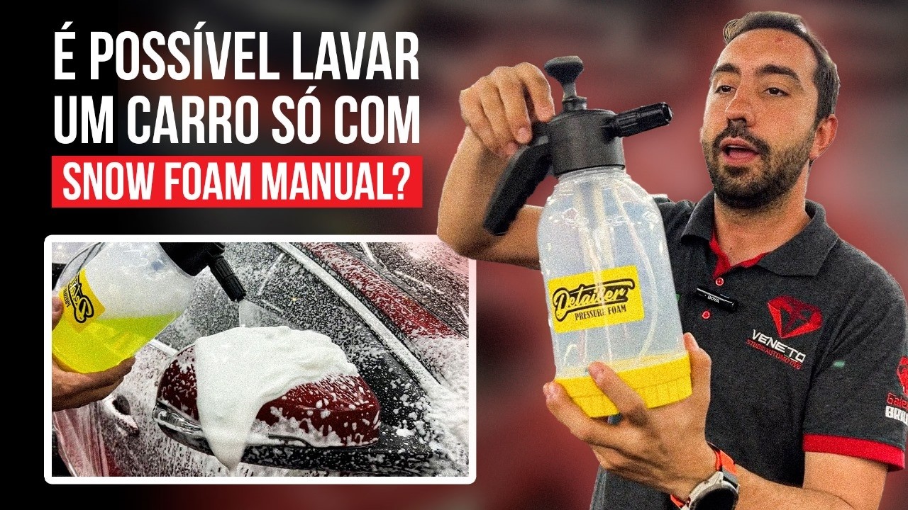 CONSIGO LAVAR O CARRO TODO COM SNOW FOAM MANUAL ? | Testei na Prática