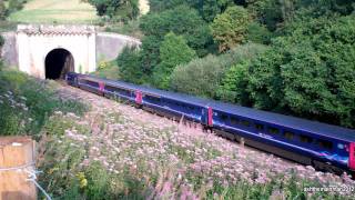 preview picture of video 'Box Tunnel In Box | 3x FGW HST | Western Entrance | 1/8/2011'
