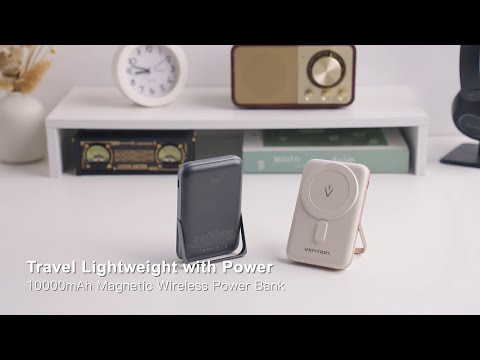 Универсальная мобильная батарея Vention Magnetic Wireless 10000mAh 20W Black (FHNB0)