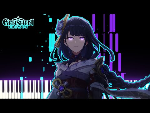 Musou no Hitotachi - La Signora and Raiden Shogun Cutscene OST | [Piano Cover] (Synthesia)「ピアノ」