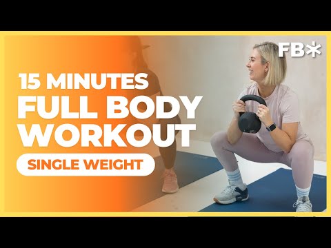15 Minute FULL BODY WORKOUT - Single Weight