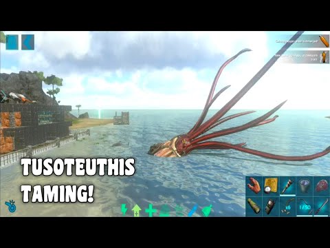 Ark Mobile Taming Tusoteuthis (The Giant Squid) | Ark Mobile Tusoteuthis Ability