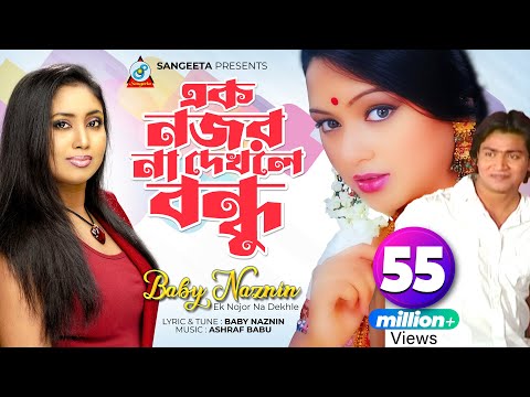 Ek Nojor Na Dekhle | Baby Naznin | এক নজর না দেখলে | বেবী নাজনীন | Music Video