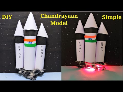 chandrayaan 3 working model 3D science project for exhibition diy rocket launching howtofunda