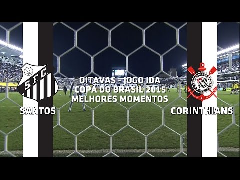 Melhores Momentos - Santos-SP 2 x 0 Corinthians-SP - Copa do Brasil - 19/08/2015