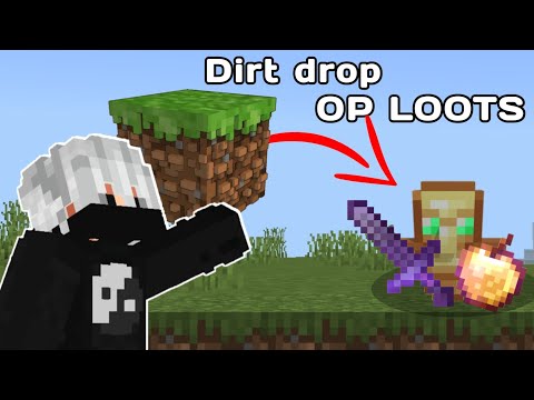 McStrikerYT - Minecraft but dirt drop op loots || Download for PE || McStrikerYT