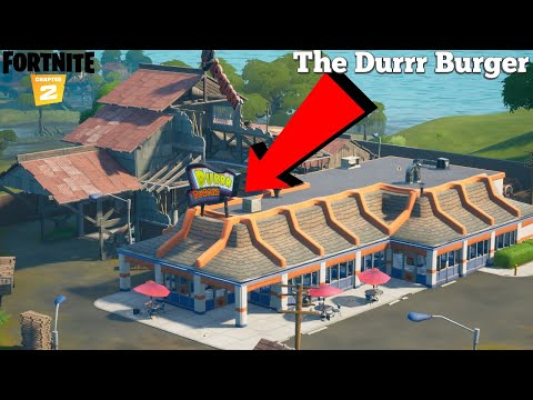 *NEW* THE DURRR BURGER LOCATION GAMEPLAY (FORTNITE CHAPTER 2 SEASON 5) LOOTING GUIDE SHOWCASE