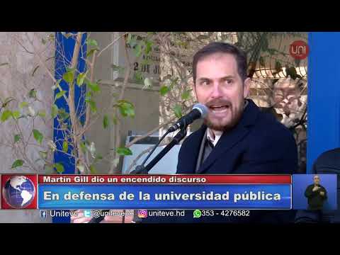 Abrazo a la UNVM: Encendido discurso de Gill