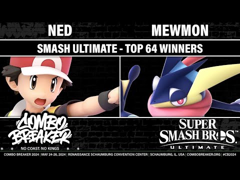 COMBO BREAKER 2024 TOP 64 WINNERS - Ned (Pokemon Trainer) vs Mewmon (Greninja) - Smash Ultimate