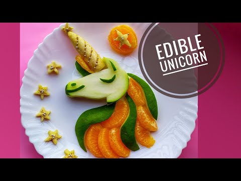 DIY Fruit Carving - How To Make A Cute Unicorn Using Fruits | Step-by-step Tutorial 🦄