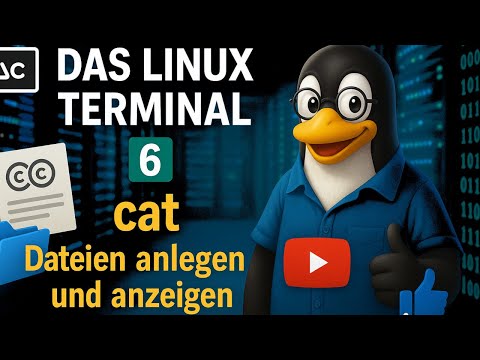 Linux Terminal Course Part 6 - creating and outputting files (cat /)