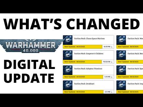 Warhammer 40K's Big Digital Rules Overhaul - What's Changed with Faction Packs, Points + Legends