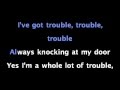 I Got Trouble by Christina Aguilera Karaoke 