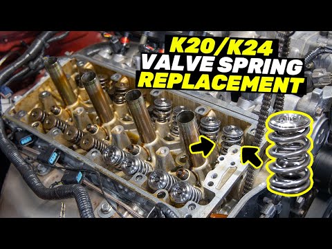 How To Replace Valve Springs, Retainers & Seals on a Honda K20 K24 Engine QUICK & EASY