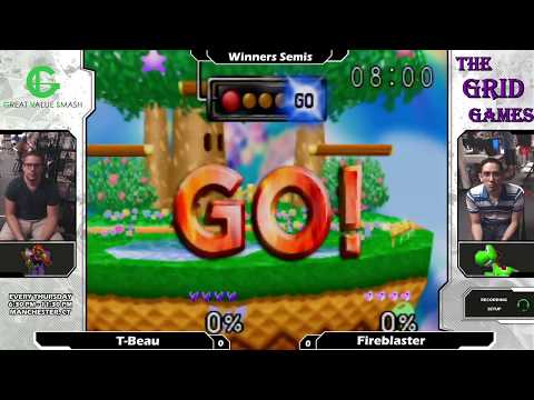 Smash 64: T-Beau (Falcon) V Fireblaster (Mario) - Shattered 116 Tournament SSB64