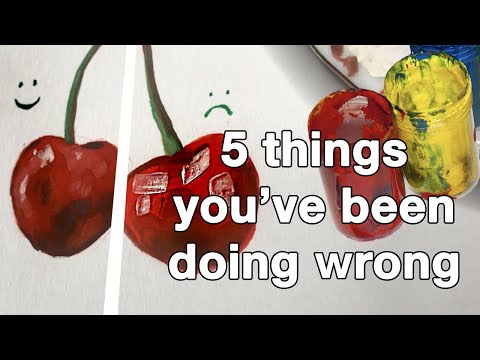 Top 5 gouache mistakes and how to avoid them ???? improve your art