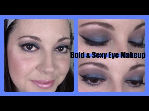 Blue & Brown Eye Makeup Tutorial | A Bold & Sexy Look!