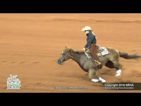 Magnum Chic Dunit ridden by Abby Lengel  - 2016 NRHA Derby (Open Finals, Sec. 1)