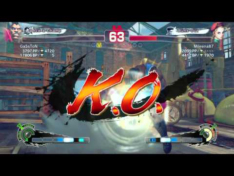 SSF4AE - GaSsToN (Balrog) vs Mileena87 (Cammy)