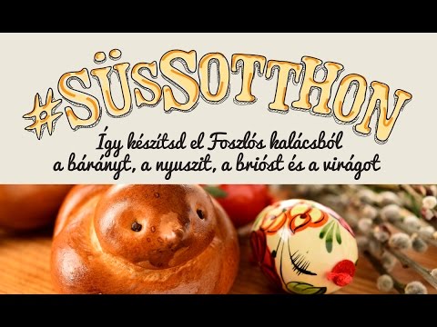 Budafoki élesztő: Foszlós kalácsból készült bárány, nyúl, briós virág