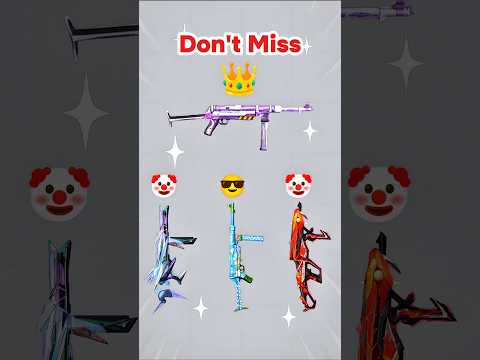 Bunny Mp40 vs Cobra Mp40 vs Mechanical Mp40 vs Chromasonic Mp40 😱 #freefire #shorts #ff