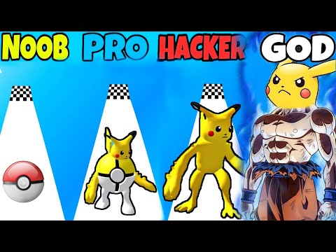 Pokeyball Run in NOOB vs PRO vs HACKER vs GOD (Level 48 - 73)