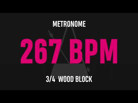 267 BPM 3/4 - Best Metronome (Sound : Wood block)