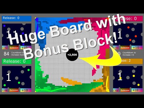 Big Board Bonus Block Battle! Episode 14 - Territory War Algodoo Marble Race