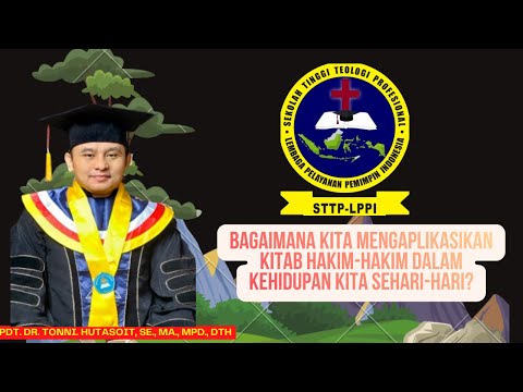 1172. HOW DO WE APPLY THE BOOK OF JUDGES? Dr. TONY HUTASOIT, DTh