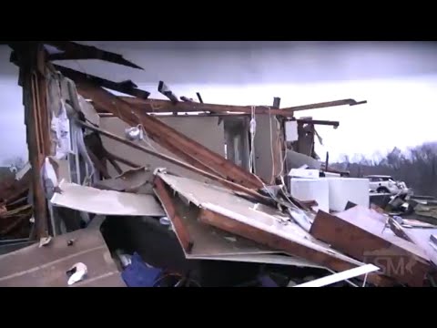 01-26-2021 Fultondale, AL - Major Tornado Damage - Homes Destroyed - Car Flipped into Tree