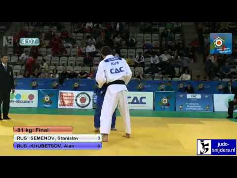 Stanislav Semenov (RUS) - Alan Khubetsov (RUS) [-81kg] final
