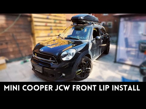 How To Install a Mini Cooper JCW Front Lip Spoiler on a R60 Countryman