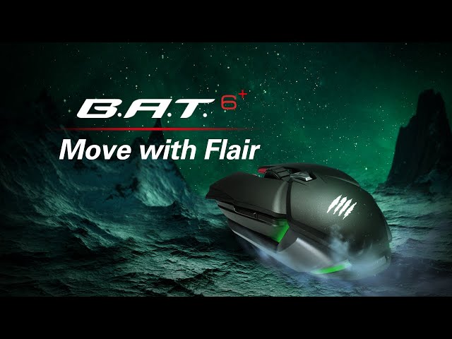 Mad Catz BAT 6+ Souris de jeu ambidextre 16 000 DPI RVB Noir video