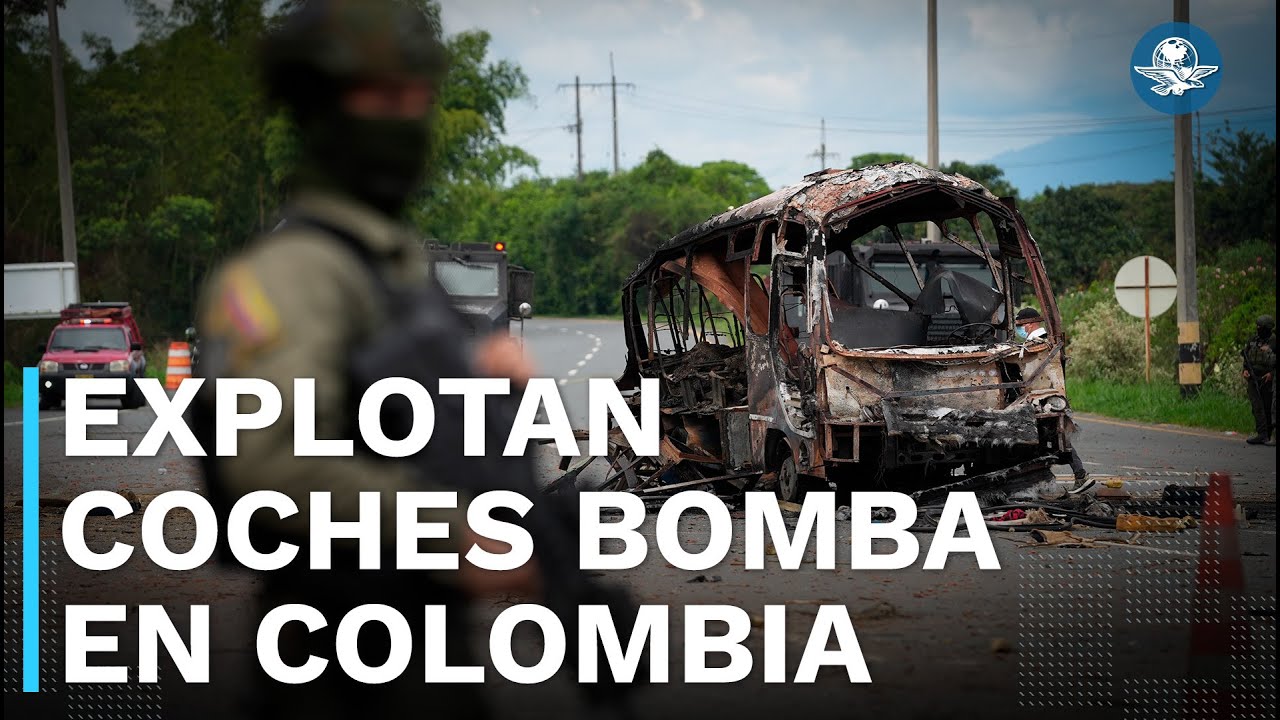 Reportan explosión de 3 coches bomba en Colombia; hay al menos 4 muertos y varios heridos