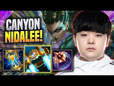 CANYON LITERALLY GOD MODE WITH NIDALEE! - DK Canyon Plays Nidalee JUNGLE vs Diana! | Season 2023