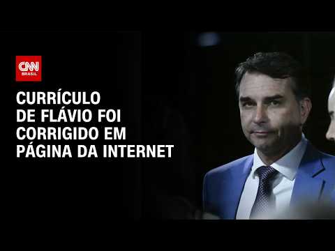 Campanha de Flávio diz que pediu correção de currículo na internet | LIVE CNN