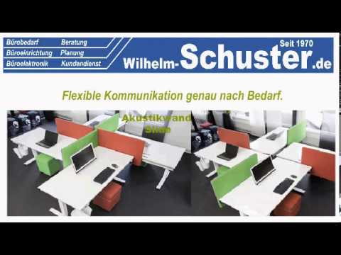 Akustikwände Sichtschutzwände für Schreibtische - Bodenwände