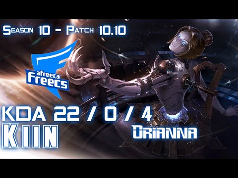 AFs Kiin ORIANNA vs RENEKTON Top - Patch 10.10 KR Ranked