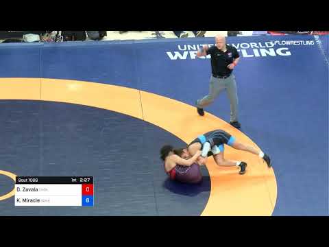 62 Kg Rr Rnd 2 Desiree Zavala Choker Wrestling Club Vs Kayla Miracle Sunkist Kids Wrestling Club