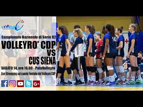 Ore 16 - Campionato Serie B2: Volleyrò CDP / Cus Siena