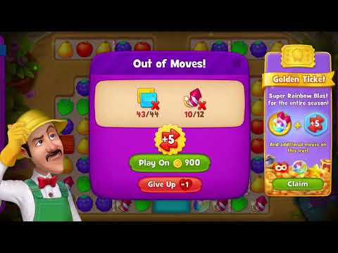 Gardenscapes Super Hard Level 3781 No booster