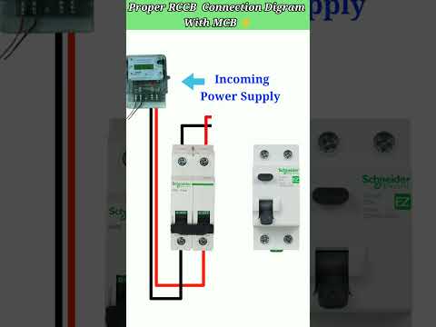 RCCB Connection digram ⚡ Advanced technology.⚠️💀