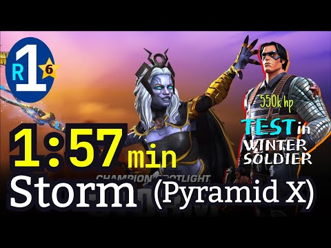 6* Storm (Pyramid X) 1:57 min No boost | Test in ROL #mcoc