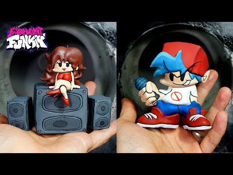 [FNF] Boyfriend and Girlfriend Sculpture Timelapse - Friday Night Funkin