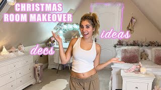 Makeover My Christmas Room With Me, Decorations & Ideas! | Rosie McClelland
