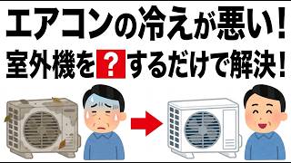 【節約術】エアコン室外機を❓するだけ！10万円の出費を防ぎ電気代半額