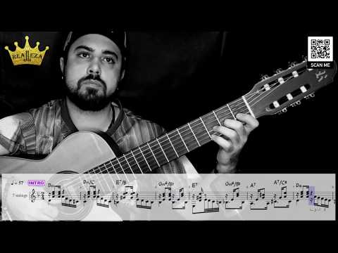 As rosas não falam - 7 string guitar Play Along