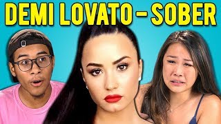 TEENS REACT TO DEMI LOVATO - SOBER